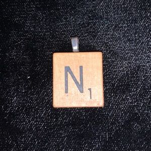 Scrabble Tile “N” Pendant